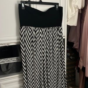 Strapless long dress